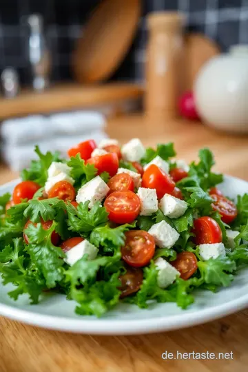 Frischer Rucola-Salat mit gerösteten Kirschtomaten und Balsamico-Vinaigrette steps