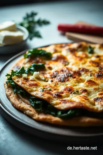 Gözleme: Türkisches Fladenbrot mit herzhaftem Spinat-Feta presentation