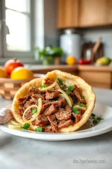 Gyros Teller – Der Klassiker mit Marinierten Fleisch und Frischen Beilagen steps