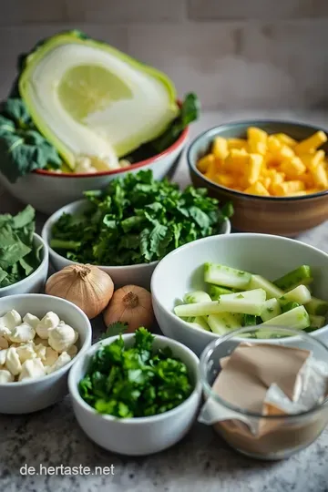 Helle Gemüsefreude: Blumenkohl-Brokkoli-Suppe mit Zitrusnote ingredients