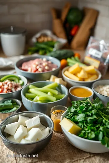 Herzhafte Hack Käse Lauch Suppe – Ein Genuss für die ganze Familie ingredients