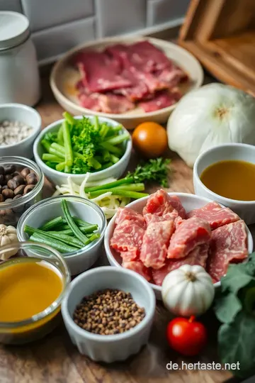 Herzhafte Hackfleisch-Weißkohl-Pfanne ingredients