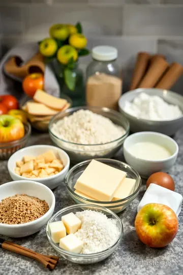 Herzhafte Vegane Apfel Muffins ingredients