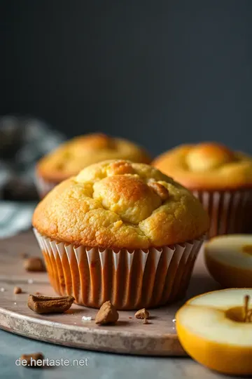 Herzhafte Vegane Apfel Muffins presentation