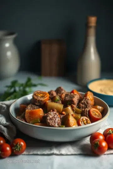 Hirschgulasch à la Heimat - Ein herzhaftes Wildgericht presentation