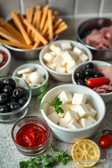 Italienische Antipasti Spieße: Ein Biss voller Genuss ingredients