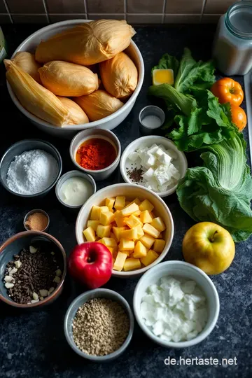 Karamellisierte Gänsebrust mit Apfelrotkohl und Kartoffelknödeln ingredients