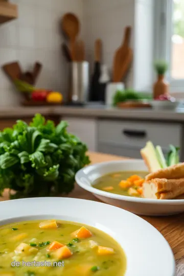 Klassische Erbsensuppe – Ein herzhaftes grünes Vergnügen steps
