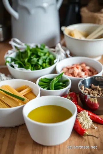 Knoblauch Spaghetti mit Garnelen – Ein mediterranes Fest auf dem Teller ingredients