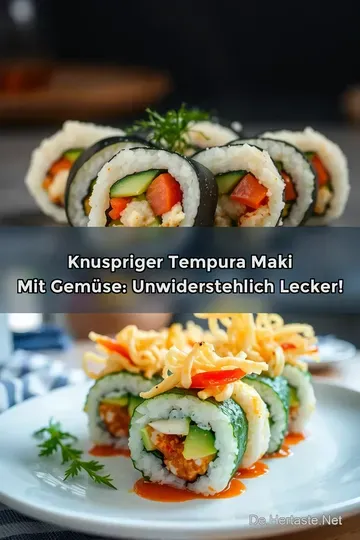 Knuspriger Tempura Maki mit Gemüse: Unwiderstehlich Lecker!