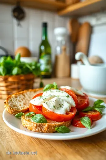 Knuspriges Tomate-Mozzarella-Baguette steps