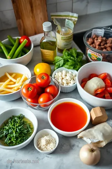 Köstliche italienische Tomatensuppe - Ein Genuss aus passierten Tomaten ingredients