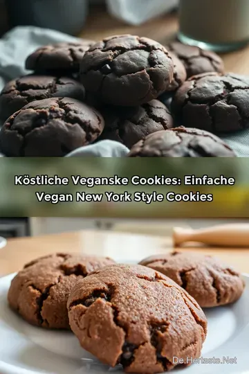 Köstliche veganske Cookies: Einfache Vegan New York Style Cookies