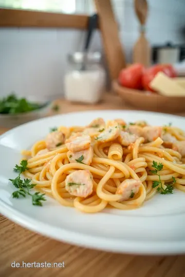 Nudel-Lachs-Auflauf mit cremiger Senf-Sauce steps