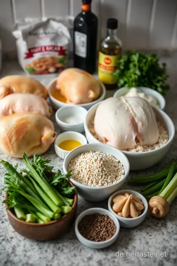 Ofen-verwöhnte Hähnchenschenkel aus dem Pampered Chef Zauberstein ingredients