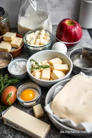 Rote Bete Quiche mit Ziegenkäse und Thymian ingredients