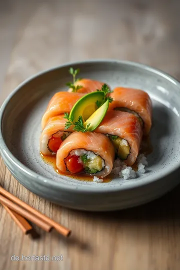 Sake Maki: Köstliche Lachs-Maki-Rollen presentation