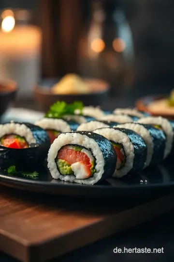 Saki Maki Sushi: Der perfekte Genuss aus frischem Lachs presentation