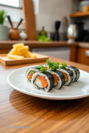 Saki Maki Sushi: Der perfekte Genuss aus frischem Lachs steps