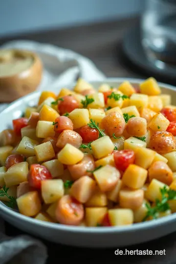 Traditioneller Bayrischer Kartoffelsalat – frisch und deftig! presentation