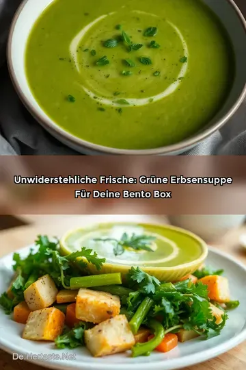 Unwiderstehliche Frische: Grüne Erbsensuppe für deine Bento Box