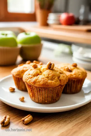 Vegane Apfelmuffins mit Zimt und Walnüssen steps