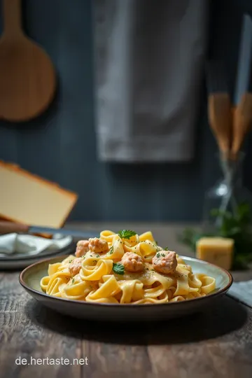 Wärmender Lachs-Nudel-Auflauf mit Käsekruste presentation