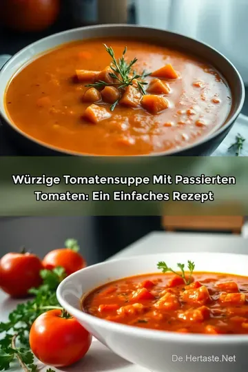 Würzige Tomatensuppe mit Passierten Tomaten: Ein Einfaches Rezept