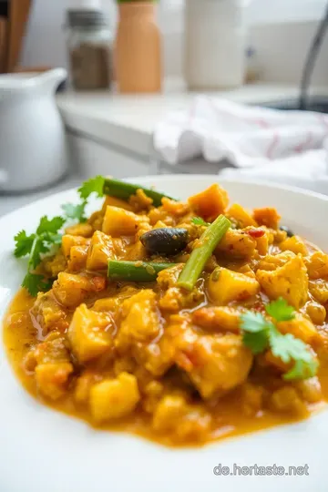 Würziges Indisches Gemüse-Curry mit Kichererbsen steps