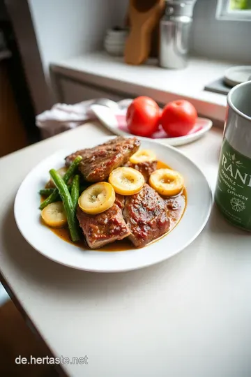 Zwiebelrostbraten mit karamellisierten Zwiebeln steps