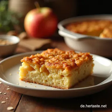 Das ApfelZimt Baked Oatmeal himmlisches Frhstck Omas Apfelkuchen zum L&ouml;ffeln Rezeptkarte