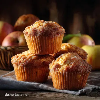 Apfelmuffins ohne Zucker mit Honig: Saftig gesund backen Rezeptkarte