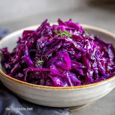 Apfelrotkohl Rezept: Schmoren f&uuml;r 4 Portionen Rezeptkarte