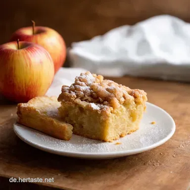 Omas Apfelkuchen mit Streusel I Apfelkuchen Einfach himmlisch Rezeptkarte