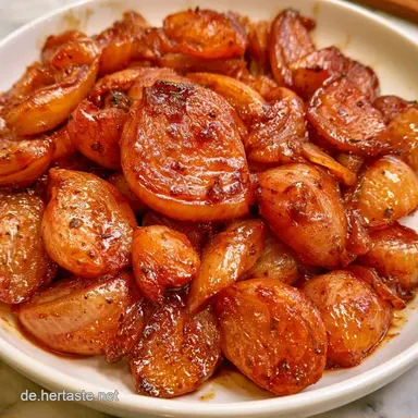 Balsamico Schalotten Antipasti mit Honig Rezeptkarte