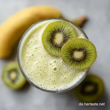 Bananen Kiwi Smoothie f&uuml;r 2 Portionen Rezeptkarte