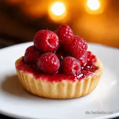 M&uuml;rbeteigTartelettes Rezept Pudding Beeren Gl&uuml;ck Rezeptkarte