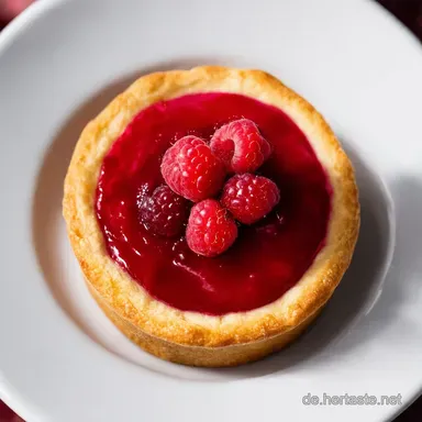 M&uuml;rbeteigTartelettes Rezept Pudding Beeren Gl&uuml;ck