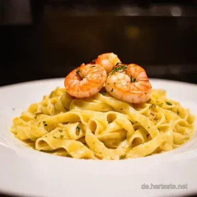 Nudeln mit Scampi Mein liebstes Blitzrezept Bella Italia Rezeptkarte