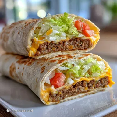 Einfacher Big Mac Wraps Klassiker Rezept f&uuml;r 4 Rezeptkarte