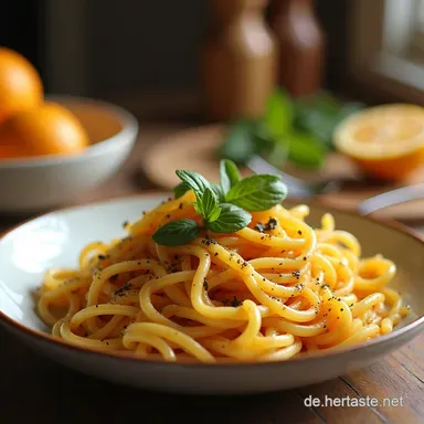Abendessen Ideen Schnell BlitzPasta mit ZitronenKick Rezeptkarte