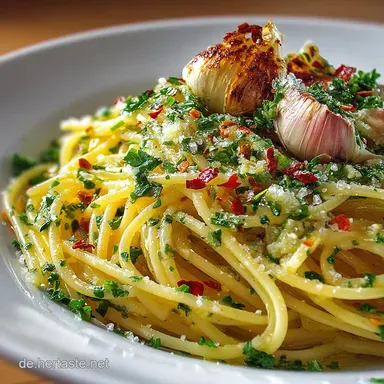 Spaghetti mit Knoblauch und &Ouml;l Das 15MinutenAglioOlioRezept