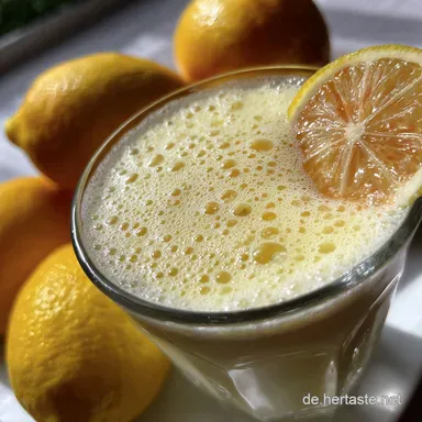 Brasilianische Limonade: Cremige Limonada Su&iacute;&ccedil;a selber machen Rezeptkarte