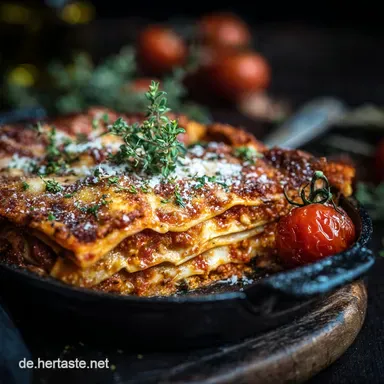 Brokkisagne allamatriciana: Low Carb Lasagne Rezept f&uuml;r Keto Rezeptkarte