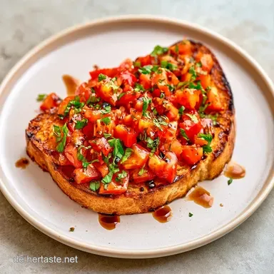 Bruschetta Italienisch: Knusprig Rezeptkarte