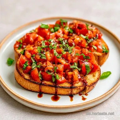 Bruschetta Italienisch: Knusprig
