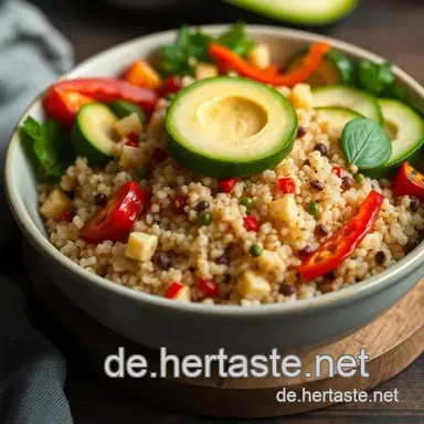 Bunte Buddha Bowl mit Quinoa und ger&ouml;stetem Gem&uuml;se &ndash; Ein gesundes Rezept Rezeptkarte