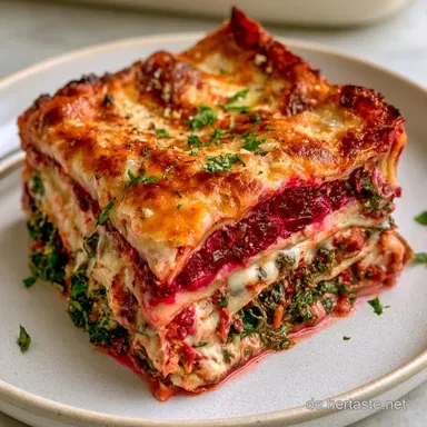 Winterlasagne mit Gr&uuml;nkohl f&uuml;r 4 Personen Rezeptkarte