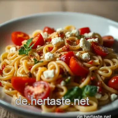 Bunter glutenfreier Nudelsalat: Frisch und voller Geschmack! Rezeptkarte
