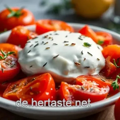 Burrata mit Tomaten: Italienischer Genuss f&uuml;r Faule!